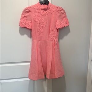 ANTONIO MELANI Pink Dress with Floral Details